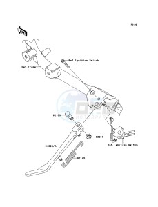 VN900_CUSTOM VN900CBF GB XX (EU ME A(FRICA) drawing Stand(s)