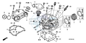 TRX420FPA9 Australia - (U) drawing CYLINDER HEAD