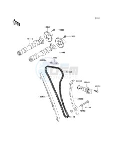 KLE 650 A [VERSYS EUROPEAN] (A7F-A8F) A8F drawing CAMSHAFT-- S- -_TENSIONER