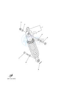 YFZ450R YFZ450RSED YFZ450R SPECIAL EDITION (18PV 18PT) drawing REAR SUSPENSION