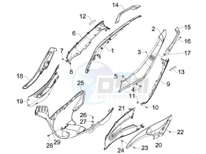 Runner 50 SP 2012 in fiche drawing Side cover - Spoiler