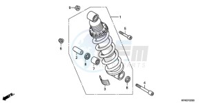 VTR2509 Australia - (U / MK) drawing REAR CUSHION