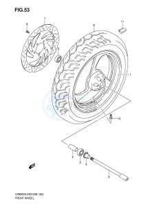 VZ800 (E3-E28) MARAUDER drawing FRONT WHEEL