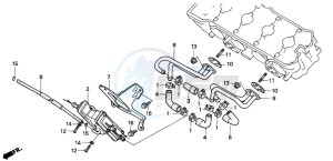 CBR600SE drawing AIR SUCTION VALVE (AR/AW)