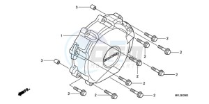 CBR1000RRA UK - (E / HRC MKH) drawing A.C. GENERATOR COVER (CBR 1000RR)