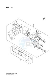 GSF-1250 BANDIT EU drawing REAR CALIPER