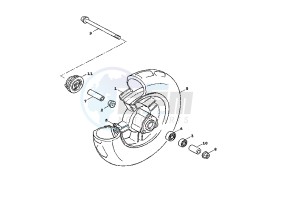 BW'S 100 drawing FRONT WHEEL