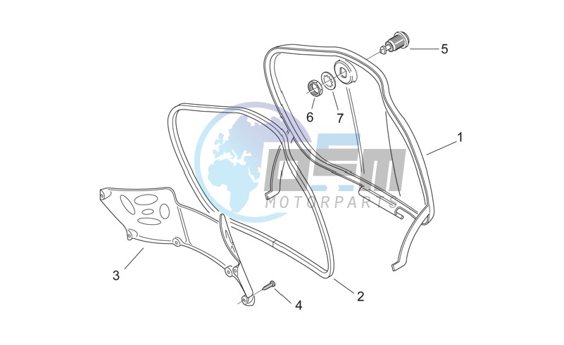 Central body I - Glove comp.door