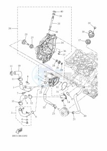 XTZ690 TENERE 700 (BW31) drawing WATER PUMP