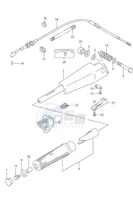 DF 9.9 drawing Tiller Handle