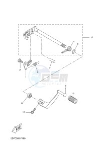 MT125A MT-125 ABS MT-125 ABS (BR35 BR35 BR35 BR35) drawing SHIFT SHAFT