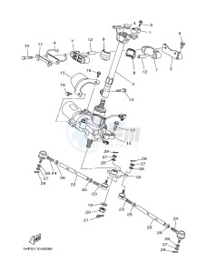 YFM550FWAD YFM550PLE GRIZZLY 550 EPS (2LB8 2LB9) drawing STEERING