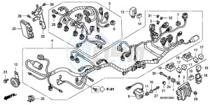 CBF600N9 UK - (E / MKH) drawing WIRE HARNESS