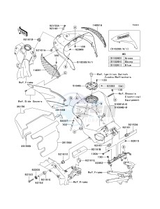 ZX636 C [NINJA ZX-6R] (C6F) C6F drawing FUEL TANK