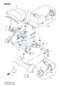 VL800 INTRUDER EU drawing TURNSIGNAL LAMP