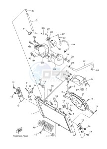 MTM850 MTM-850 XSR900 (B901) drawing RADIATOR & HOSE