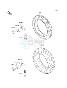 ZX 1000 M [NINJA ZX-10R] (C1) [NINJA ZX-10R] drawing TIRES