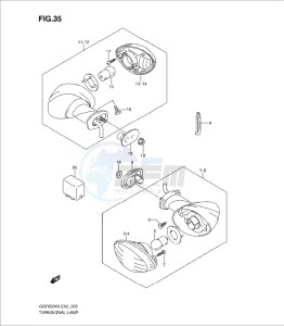 GSF650/S drawing TURNSIGNAL LAMP (GSF650SK9/SAK9/SUK9/SUAK9/SL0/SAL0/SUL0/SUAL0)