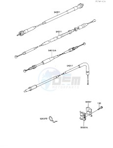 KL 250 D [KLR250] (D4-D6) [KLR250] drawing CABLES