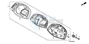 CBR600RA9 France - (F / ABS CMF MME) drawing METER