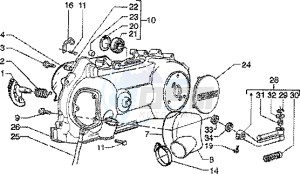 Skipper 150 4t drawing Kickstarter-crankcase cooling