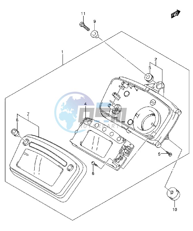 SPEEDOMETER (LT-A750XL3 P24)