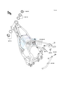 KX85/KX85-<<II>> KX85ACF EU drawing Frame