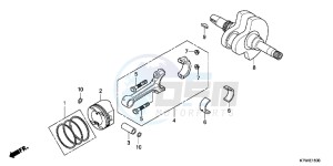 SH300C drawing CRANKSHAFT/PISTON