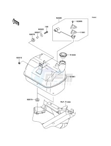 MULE_600 KAF400B9F EU drawing Fuel Tank