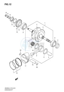 AN400 BURGMAN EU drawing CRANKSHAFT