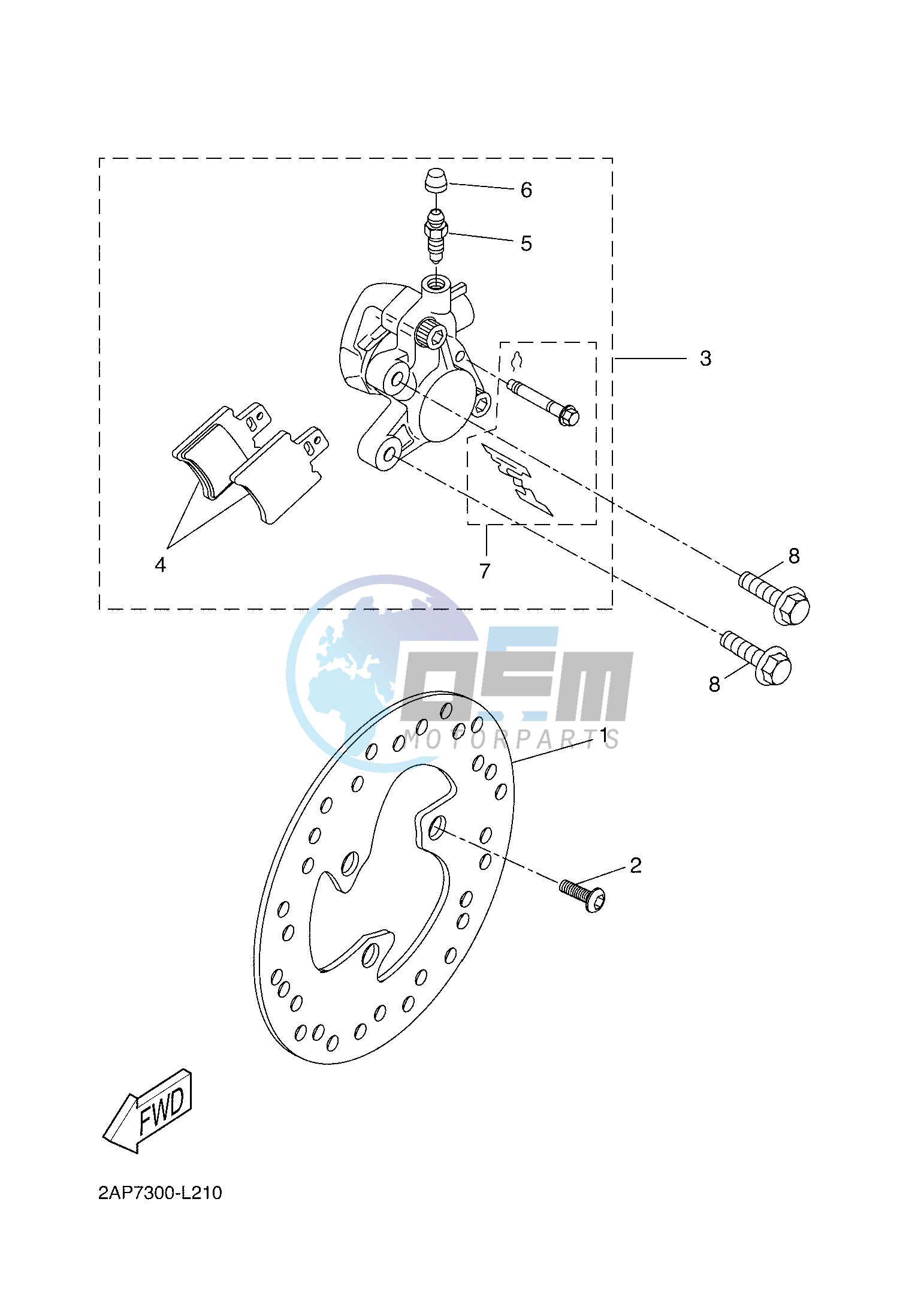 FRONT BRAKE CALIPER