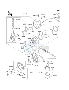 EX 500 D [NINJA 500R] (D6-D9) [NINJA 500R] drawing STARTER MOTOR