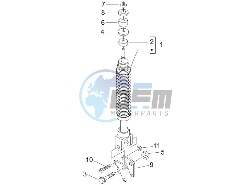 Rear suspension - Shock absorbers