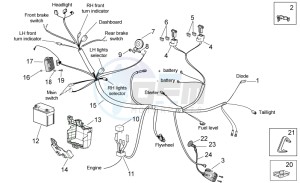 Scarabeo 50 2t e2 (eng. piaggio) drawing Electrical system