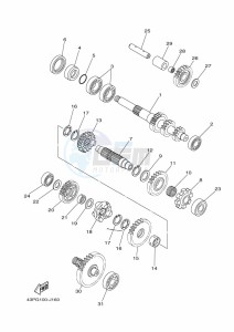 YFM700FWAD YFM7NGPAK (B4FN) drawing TRANSMISSION