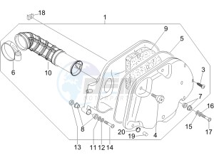 GT 250 ie 60 deg USA drawing Air filter