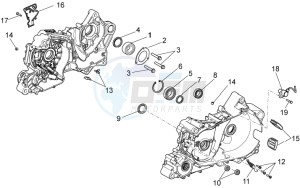 NA 850 Mana GT (AU, CN, EU, GB, IN, JP, K, USA) drawing Crankcases II