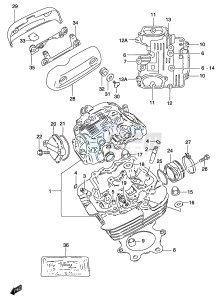 GZ250 (P34) drawing CYLINDER HEAD