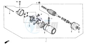 CB600F2 CB600S drawing STARTING MOTOR