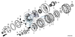 TRX420FPMC TRX420 ED drawing CLUTCH