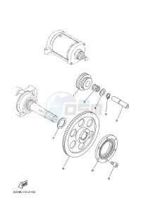 YFM450FWAD YFM45GPHG GRIZZLY 450 EPS HUNTER (2LCD) drawing STARTER CLUTCH