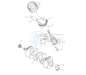 FZ8-NA 800 drawing CRANKSHAFT AND PISTON