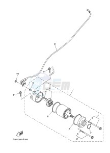 MTM850 MTM-850 XSR900 (B906) drawing STARTING MOTOR