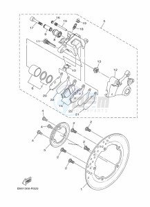 XSR900 MTM850 (BAEE) drawing REAR BRAKE CALIPER