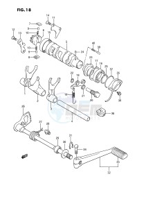 GSX1100 (E2) drawing GEAR SHIFTING