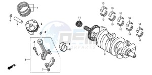 CB600FA CB600FA drawing CRANKSHAFT/PISTON