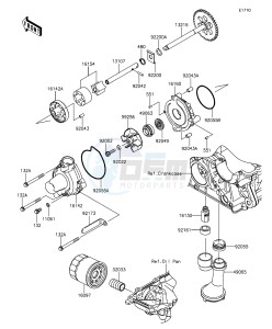 Z1000 ABS ZR1000GEF FR GB XX (EU ME A(FRICA) drawing Oil Pump