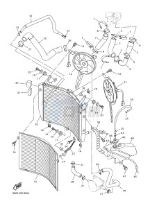 FJR1300AE FJR1300-AE (B961) drawing RADIATOR & HOSE