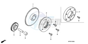 CBR125RW9 France - (F / CMF WH) drawing STARTING CLUTCH