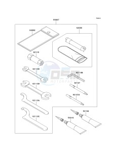 KSV 700 B [KFX 700] (B6F-B9F) B7F drawing OWNERS TOOLS